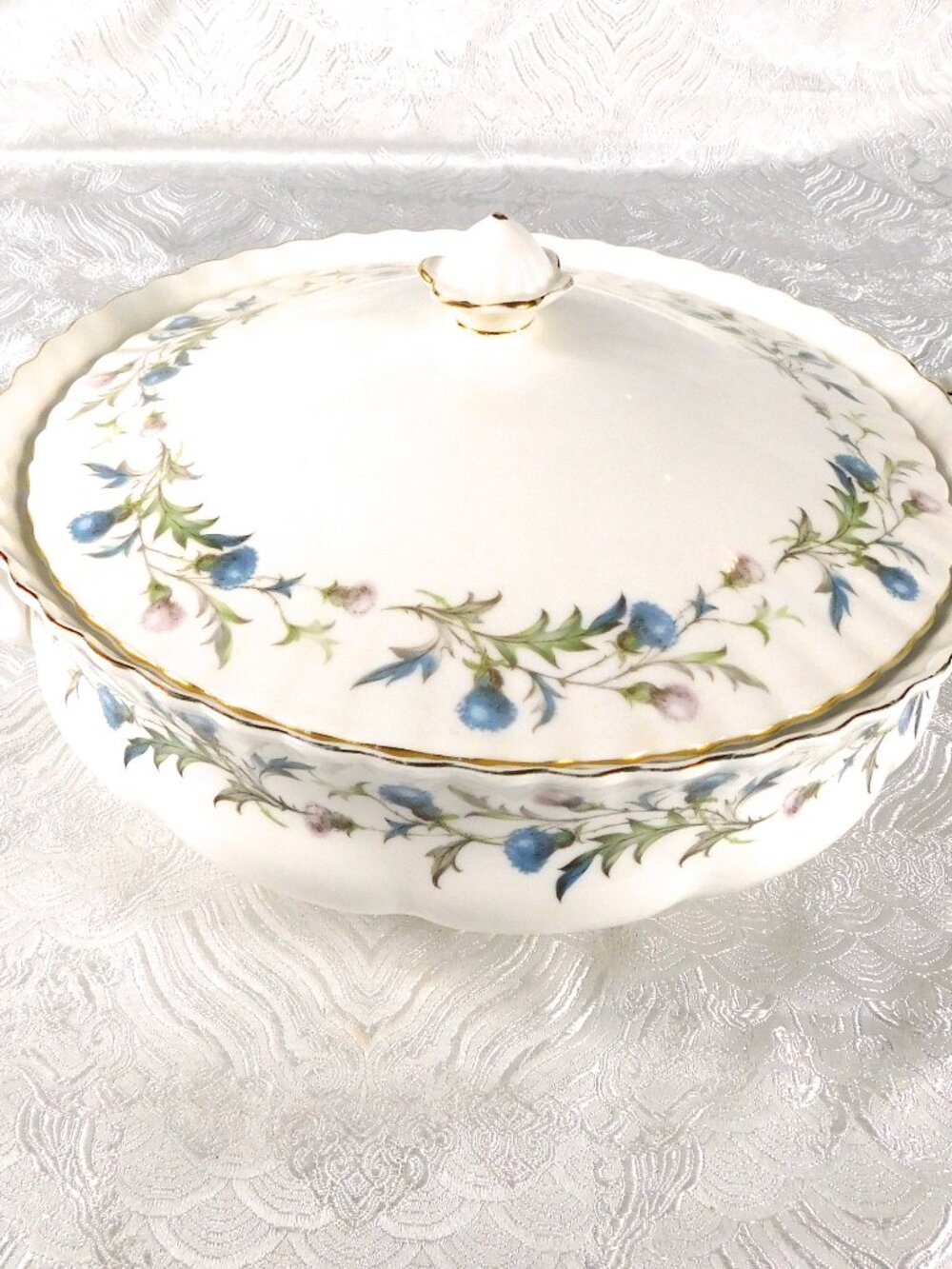 Royal Albert  Round Covered Vegetable Bowl in Brigadoon # 27524